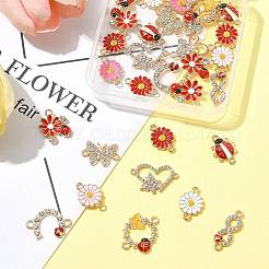 30 шт. 12 стиля эмалированных соединителей из цинкового сплава&nbsp;FIND-FS0004-42