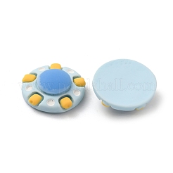 Кабошоны из непрозрачной смолы на тему космоса CRES-WH0001-52