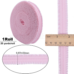 20 ярд нейлоновой эластичной кружевной отделки с оборками EW-WH0018-02B