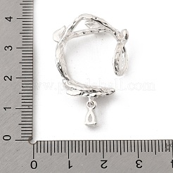 Латунная оправа из бусинок из прозрачного кубического циркония с микропаве&nbsp;LS-KK-K371-49S