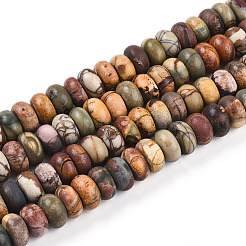 Натуральная полихромная яшма/камень Пикассо/нити бус из яшмы Пикассо G-T140-70A