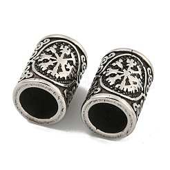 Европейские бусины из хирургической нержавеющей стали 316 STAS-Q326-03AS-04