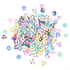 70гр 10-хцветные бусины из полимерной глины ручной работы CLAY-TA0001-76