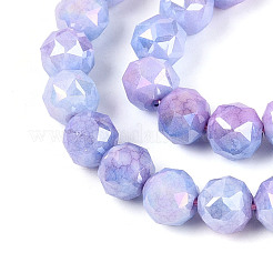 Антикоррозийные гальванические стеклянные бусины&nbsp;GLAA-N010-8mm-11