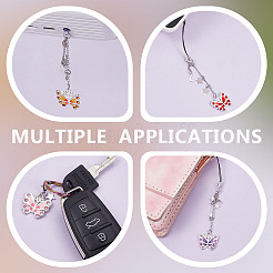 Пластиковые мобильные ремни и мобильные пылезащитные заглушки и комплекты подвесных украшений&nbsp;HJEW-OC00043