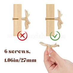 6 комплект ручек для ящиков из цинкового сплава в форме цветка FIND-CN0001-61