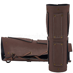 Браслет-манжета в стиле панк из искусственной кожи для байкеров AJEW-WH0430-68A