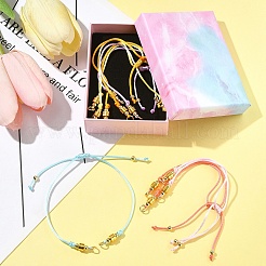 6шт 6-цветный нейлоновый плетеный шнур для изготовления браслета AJEW-FZ00009