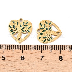 Подвески из нержавеющей стали 304 с эмалью&nbsp;STAS-Z188-07G-02