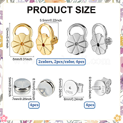 12 шт. 925 гайки для ушей из стерлингового серебра&nbsp;FIND-ME0002-85