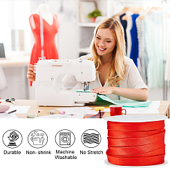 Плоская атласная лента длиной 12.5 м.&nbsp;OCOR-BC0006-22C