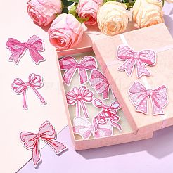 10 шт. 10 стиля бант тема компьютерная вышивка ткань приклеивание/пришивание заплатки&nbsp;PATC-CJ0001-03