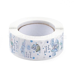 4 узорная бумага спасибо подарочные наклейки в рулонах&nbsp;STIC-E001-19