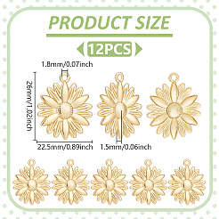 12шт латунные подвески&nbsp;KK-UN0005-08