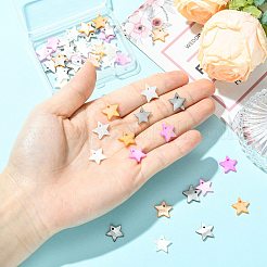 50 шт. подвески-звезды из окрашенных натуральных ракушек&nbsp;BSHE-FS0001-16