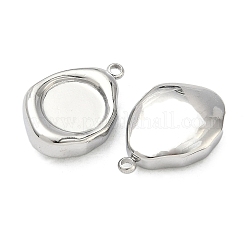 Оправы для подвесок из нержавеющей стали 304 в виде кабошонов&nbsp;STAS-C167-07B-P