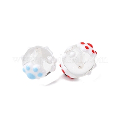 Прозрачные смоляные эмалевые бусины RESI-G119-07