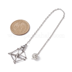 Устойчивые к потускнению 201 мешочек из нержавеющей стали лозоходные маятники PALLOY-JF02505-01