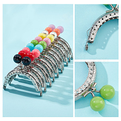 10 шт. 10 цвета железные рамки для кошелька с замком-поцелуем FIND-PH0007-40