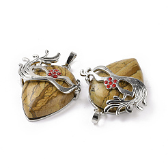 Естественного изображения яшмы подвески&nbsp;G-P496-02P-07