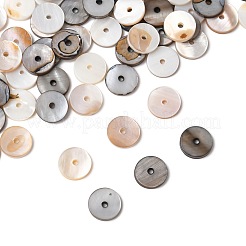 80 шт. двухцветные проставки из натуральных ракушек SHEL-FS0001-11