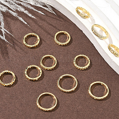 18шт. 3-х стильная латунная рамка для бусин KK-BBC0019-30