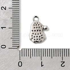 Рождественские латунные микропаве подвески из фианита KK-L258-04P-B01