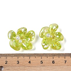 Прозрачная эпоксидная смола цвета ab и кабошоны с жемчужным декодированием.&nbsp;CRES-S367-18A