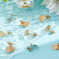 10 шт. 5 стиля ионного покрытия (IP) 304 нержавеющая сталь серьги-гвоздики фурнитура&nbsp;STAS-LP0001-46G