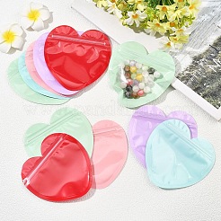 75 шт. 5-х цветные пакеты для украшений в форме сердца с застежкой-молнией&nbsp;FIND-YW0011-11