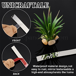 Гибкая самоклеящаяся отделка из нержавеющей стали 201 AJEW-WH0248-316A-P