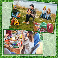 24 шт. 6 сумки-рюкзаки для хранения из полиэстера в стиле регби со шнурком ABAG-BC0001-63