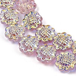 Гальванические стеклянные бусины GLAA-S387-01G