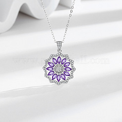 Комплект украшений из цветочной латуни с микропаве из кубических цирконий FS-WG0AAA8-01