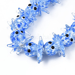 Бусины ручной работы ухабистой бисер нитей LAMP-N021-37A