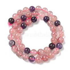 Бусы из натурального ауралита&nbsp;G-Z139-A01-8mm