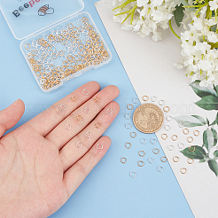 300 шт. 2-цветные латунные соединительные кольца с покрытием KK-BBC0002-25