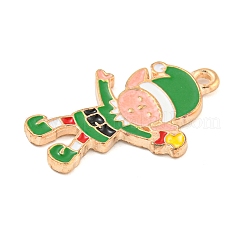 Новогодняя тема сплава эмали подвески&nbsp;X-ENAM-M221-01KCG-03