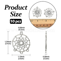 Тибетский стиль компоненты сплава люстра соединения&nbsp;TIBEP-YW0001-66