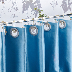 12шт бабочка акриловая с железными кольцами для душевой занавески для ванной комнаты&nbsp;HJEW-NB00292