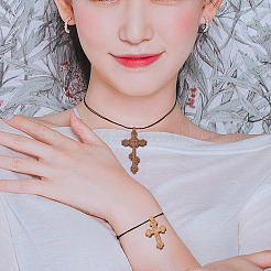 150шт 15 деревянных подвески&nbsp;WOOD-FW0001-04