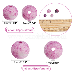 2 нитка 2 нитки круглых бусин из натуральных драгоценных камней G-NB0003-12