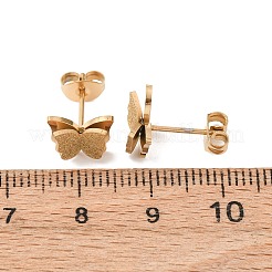 Серьги-гвоздики из нержавеющей стали 304&nbsp;EJEW-F393-02G