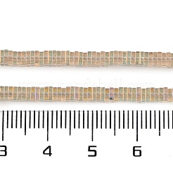 Стеклянные бусины с гальваническим покрытием  GLAA-B023-01A-01