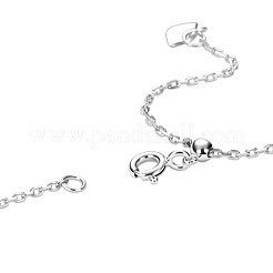 Ромбовидный дизайн 925 ожерелье из стерлингового серебра с кубическим цирконием TS-N323-S