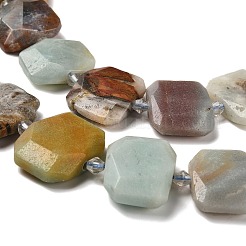 Натуральный цветок амазонитовые бусины пряди G-H078-B23-01