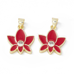 Подвески из латуни с эмалью в стойку&nbsp;KK-B065-05G-02