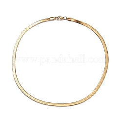 PVD вакуумное покрытие 304 нержавеющая сталь змеиные цепи ожерелья&nbsp;NJEW-O058-31G