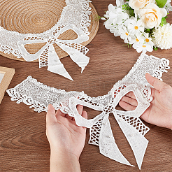 Кружевной воротник с цветочным бантом&nbsp;DIY-WH0656-28