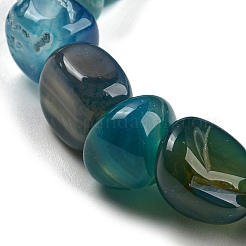 Эластичные браслеты из окрашенного и нагретого натурального агата BJEW-H238-01B